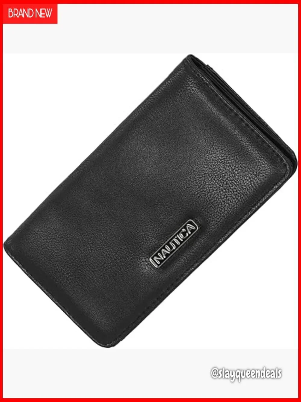 Slim RFID Blocking Wallet with Coin Purse and Phone Holder